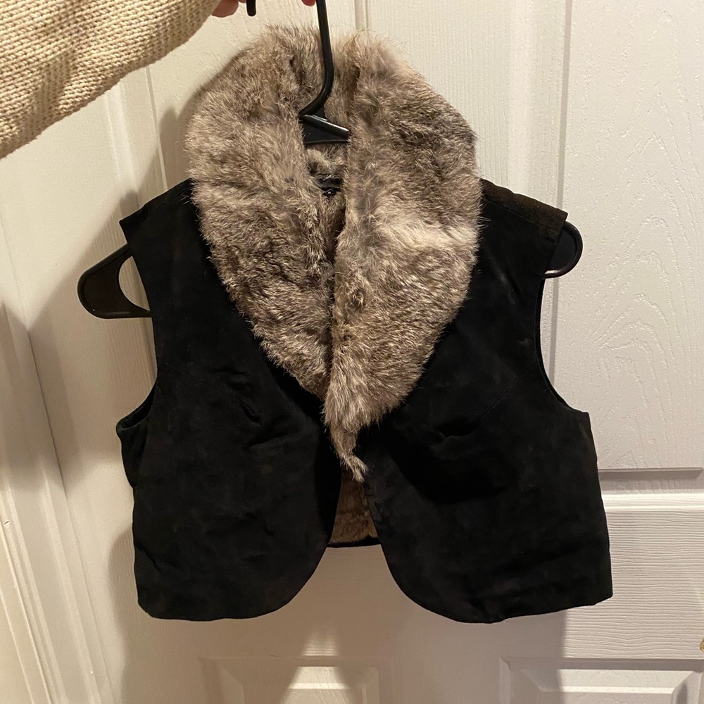 Cejon Real Fur Cropped Vest